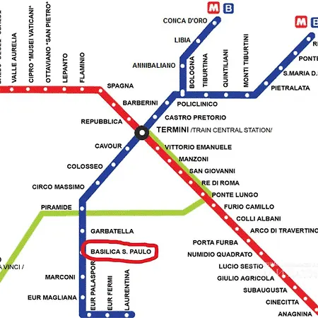 Marina E Lucio Bright San Paolo Metro Near Colosseum 4 Guests *
